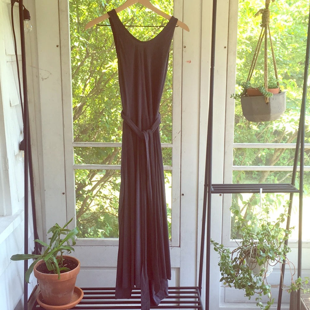 Black crane dress